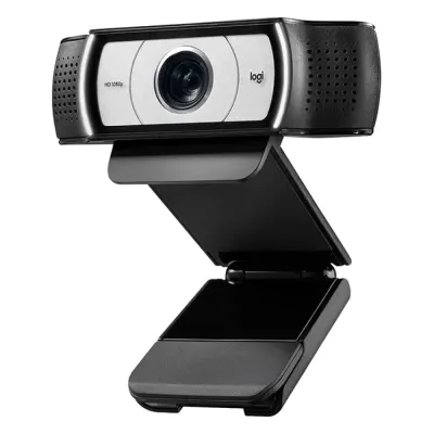 Used Logitech C930s Pro HD 1080 Webcam for Laptops with Ultra Wide Angle - Black